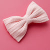 Pink Linen - Classic Bow